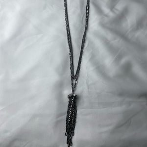 Max&Co made in Italy necklace with tassel with rhinestones